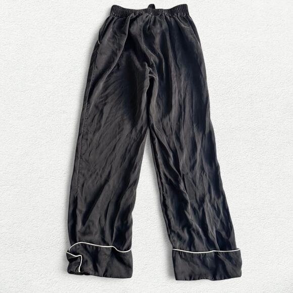 Noiri the Label Charlotte Silk Pajama Pants in Black - Picture 2 of 7